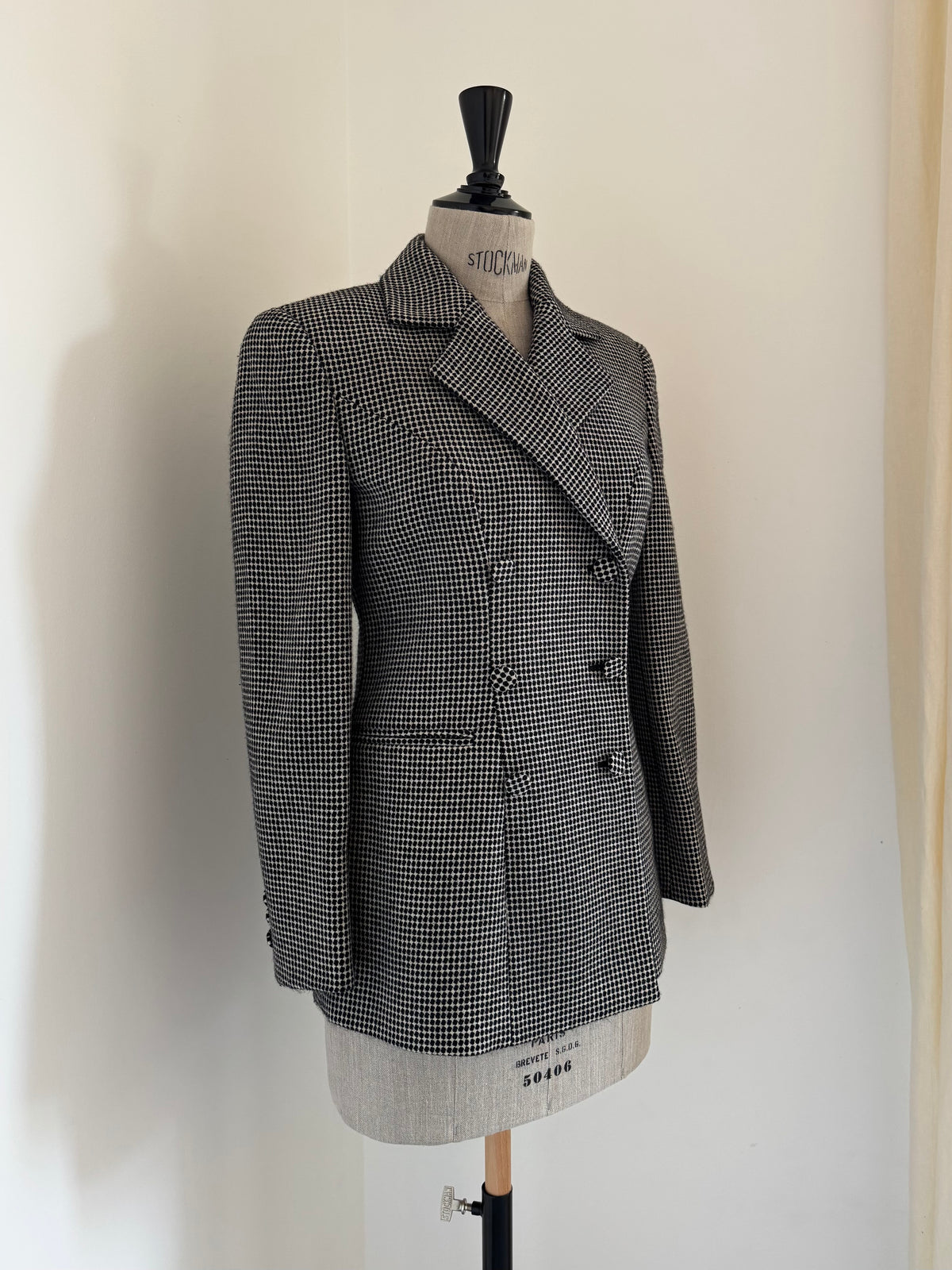 Giorgio Armani Check Cashmere Blazer