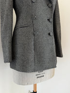 Giorgio Armani Check Cashmere Blazer