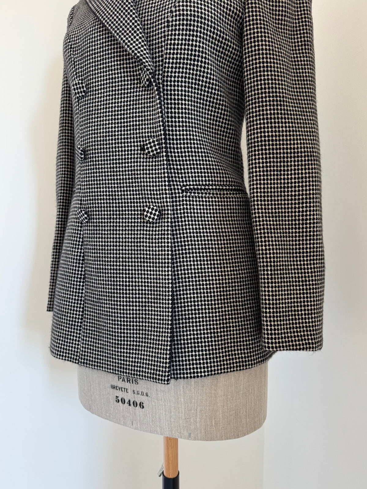 Giorgio Armani Check Cashmere Blazer
