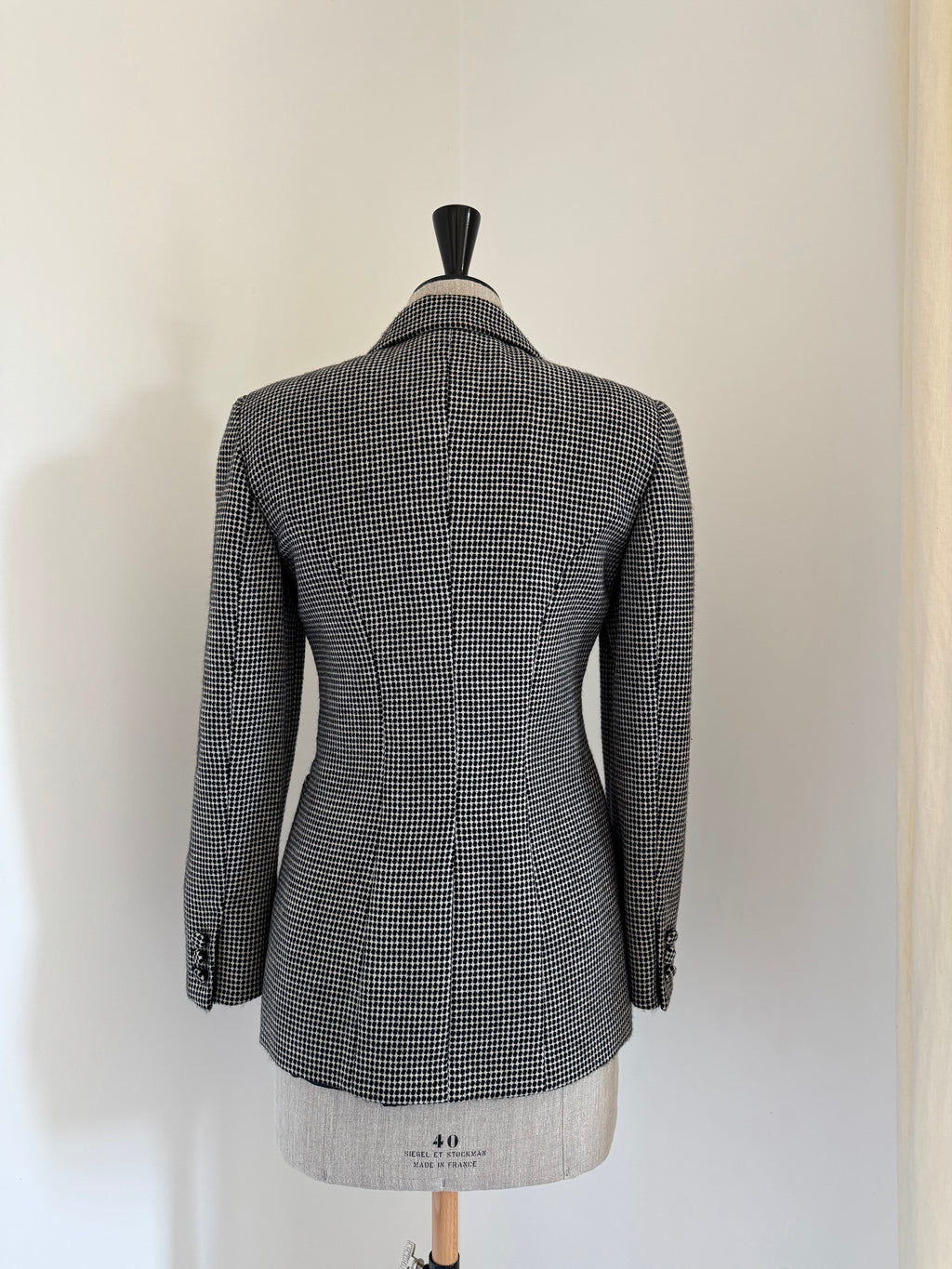 Giorgio Armani Check Cashmere Blazer