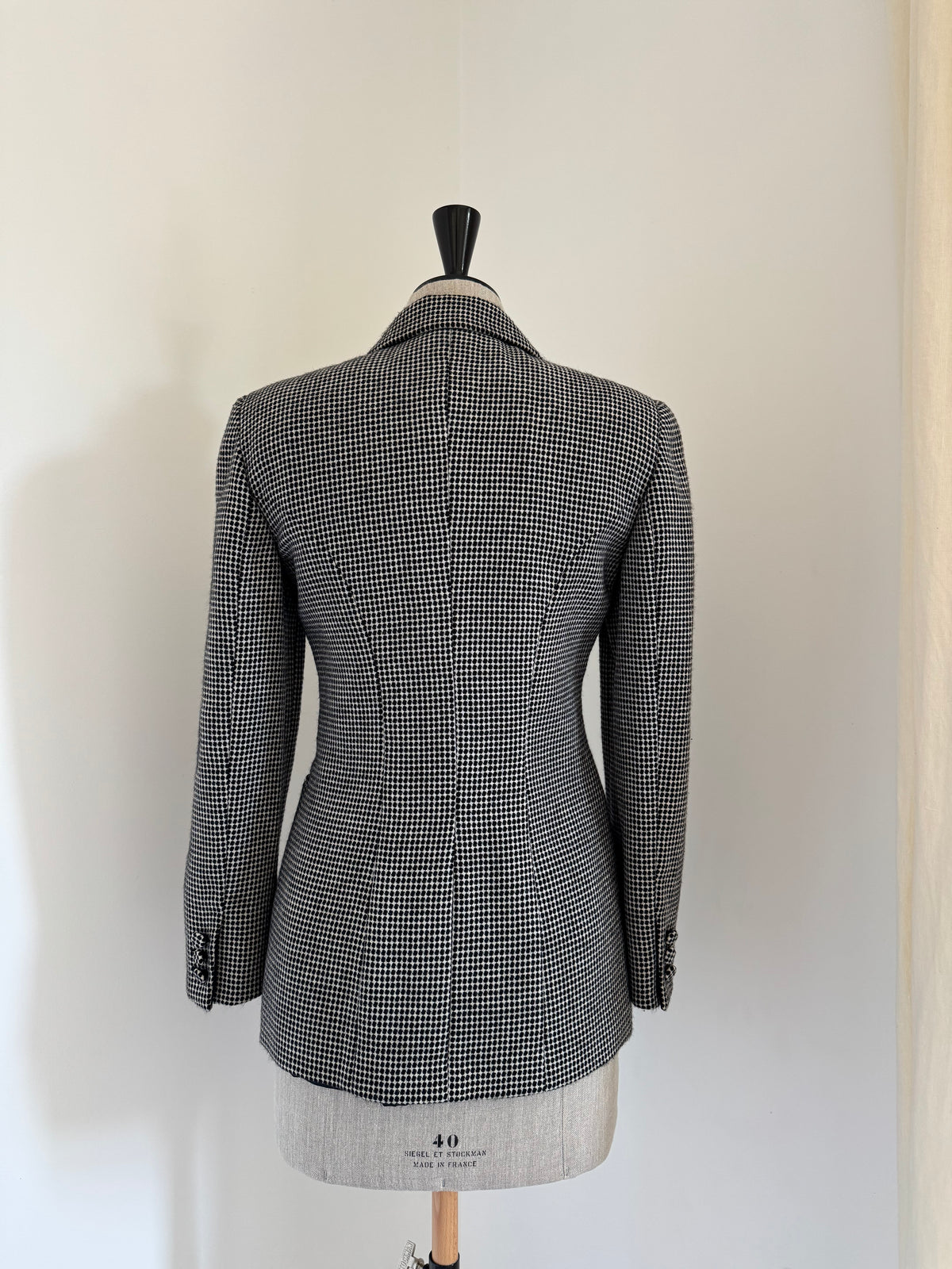 Giorgio Armani Check Cashmere Blazer