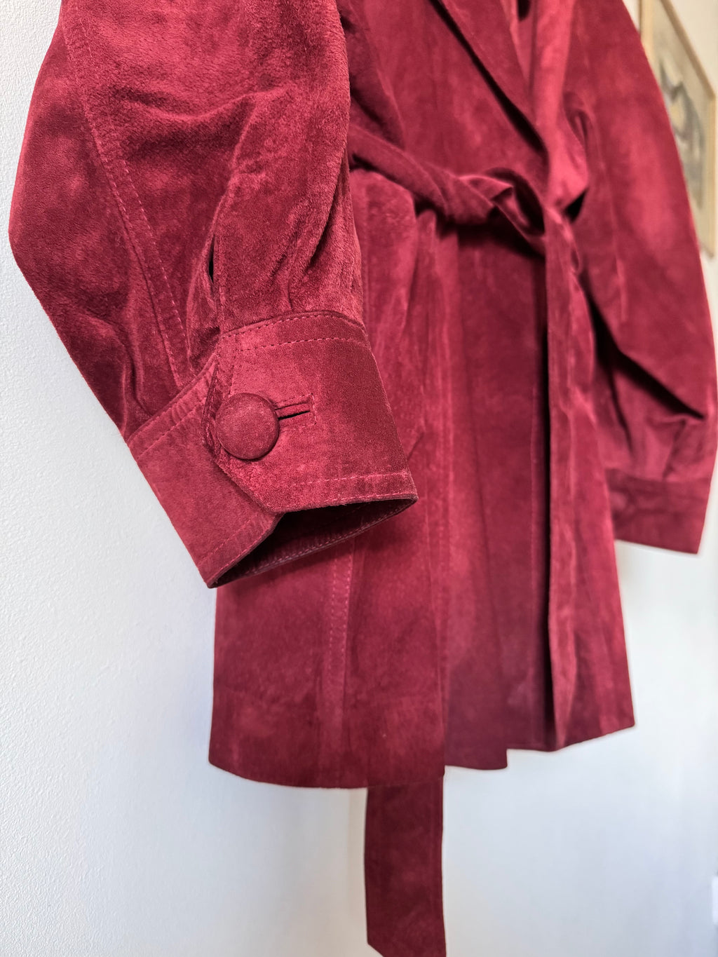 Vintage Belted Janet Ibbotson Suede Jacket