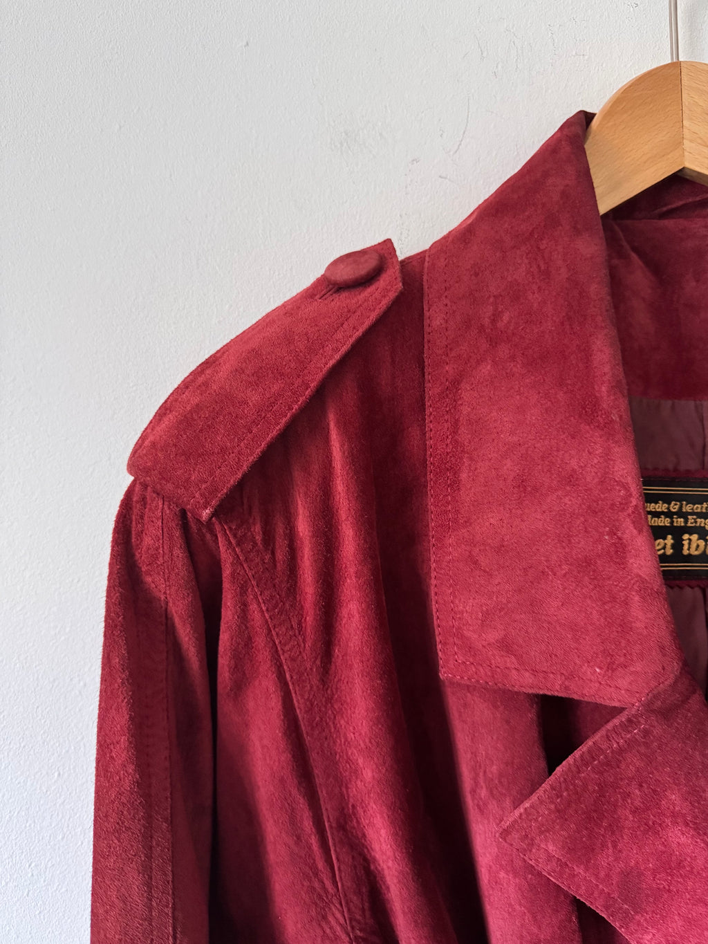 Vintage Belted Janet Ibbotson Suede Jacket