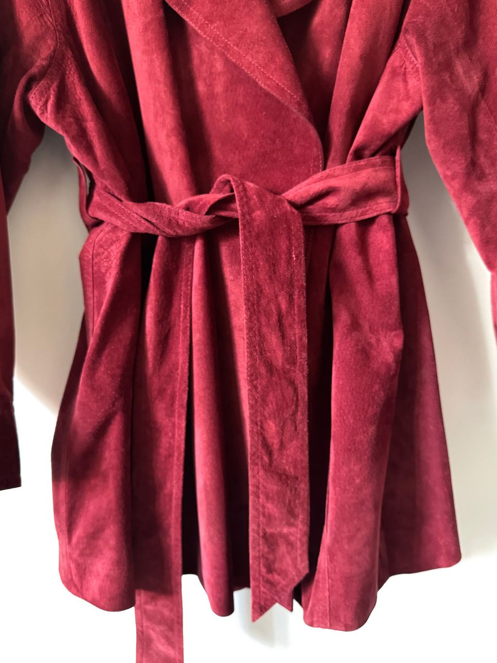 Vintage Belted Janet Ibbotson Suede Jacket