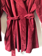Vintage Belted Janet Ibbotson Suede Jacket