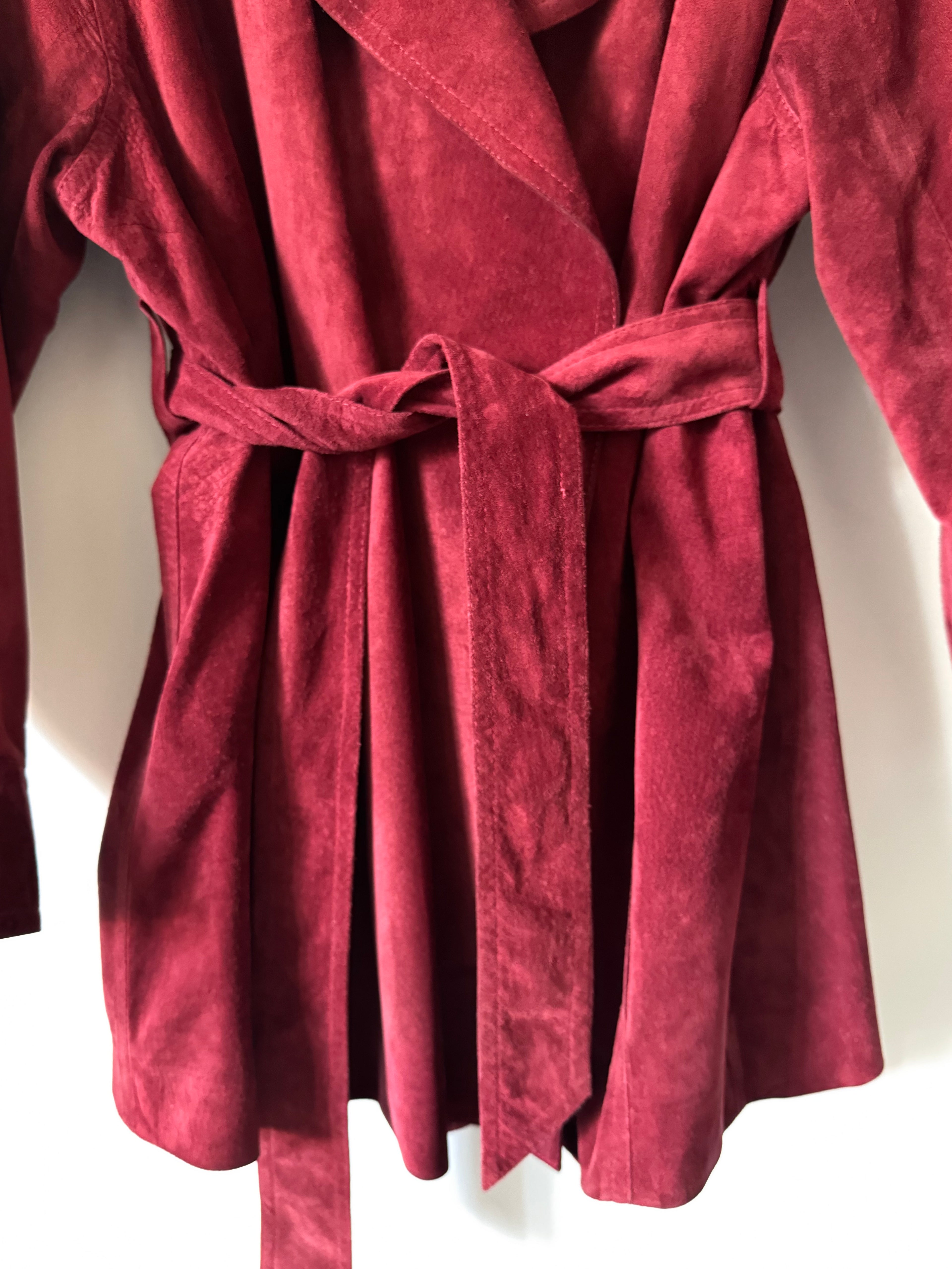 Vintage Belted Janet Ibbotson Suede Jacket