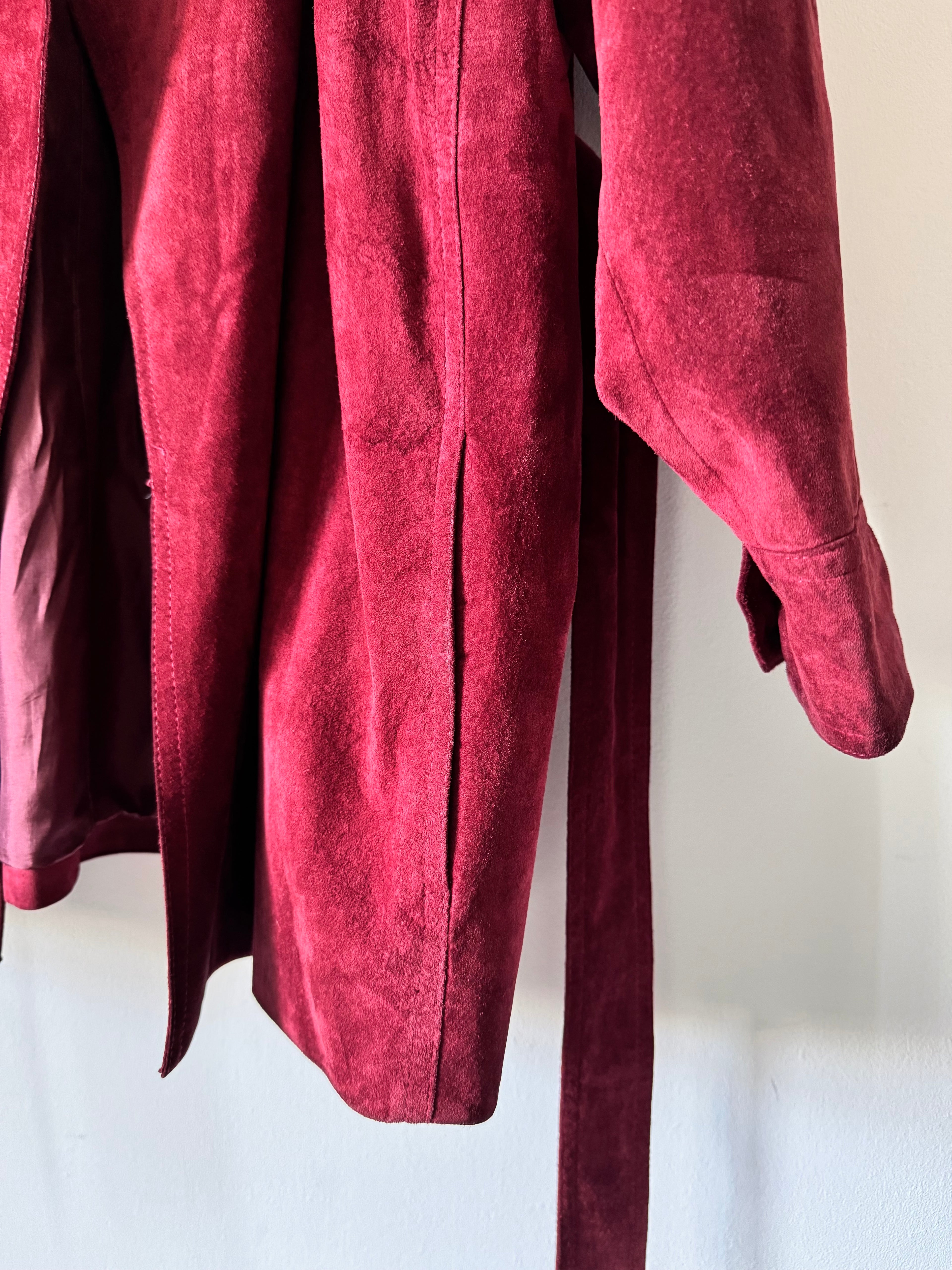 Vintage Belted Janet Ibbotson Suede Jacket