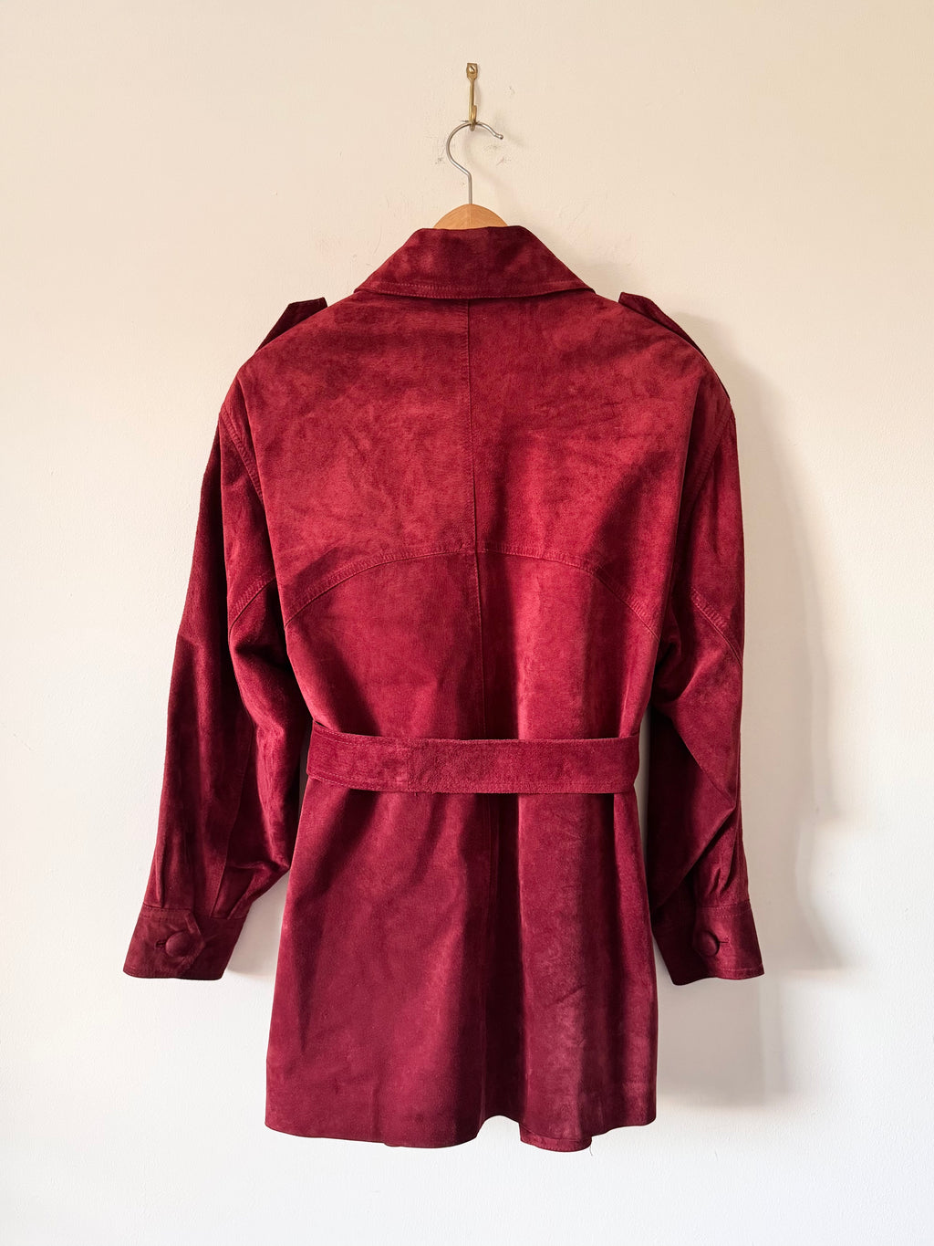 Vintage Belted Janet Ibbotson Suede Jacket