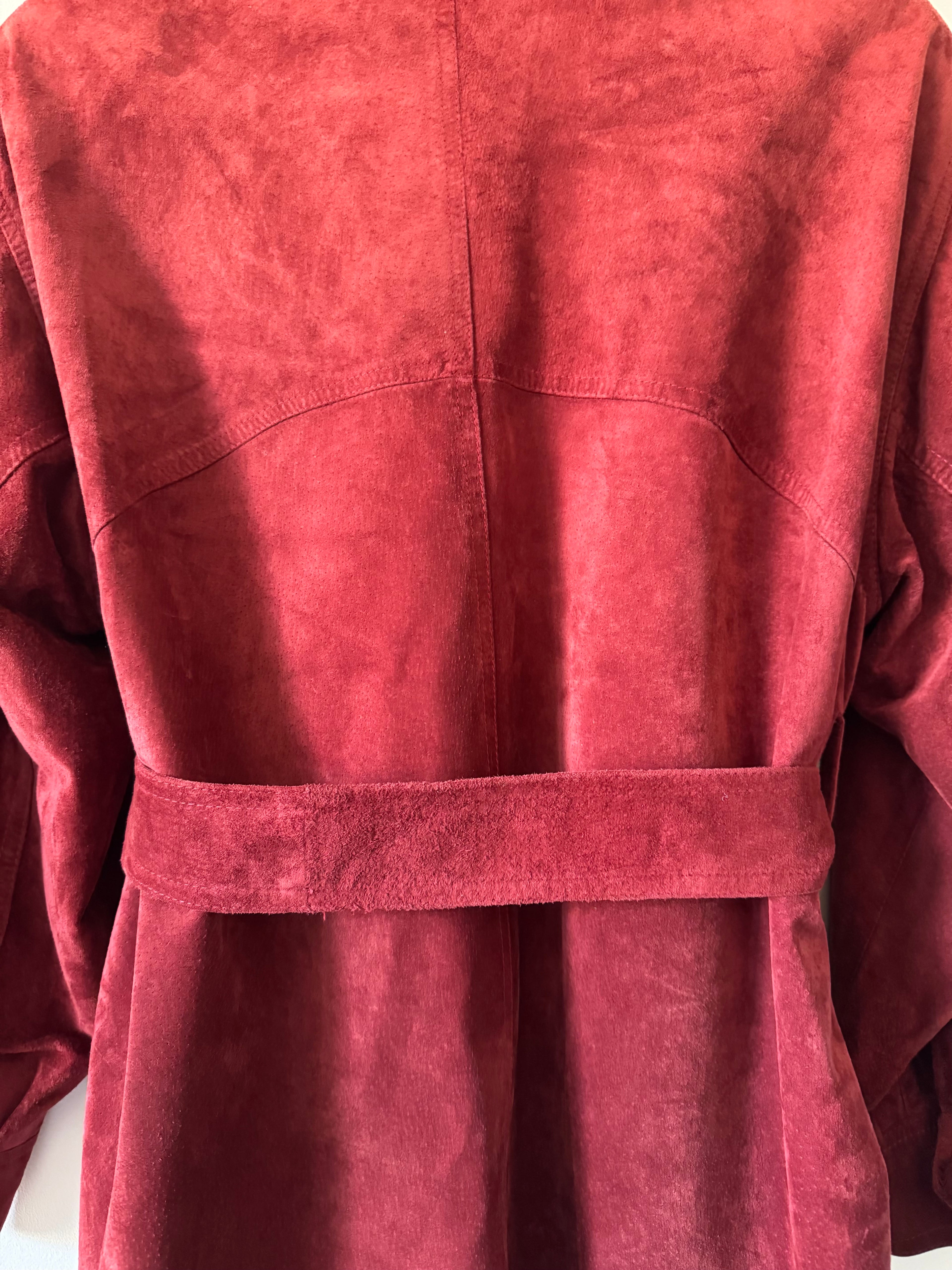 Vintage Belted Janet Ibbotson Suede Jacket