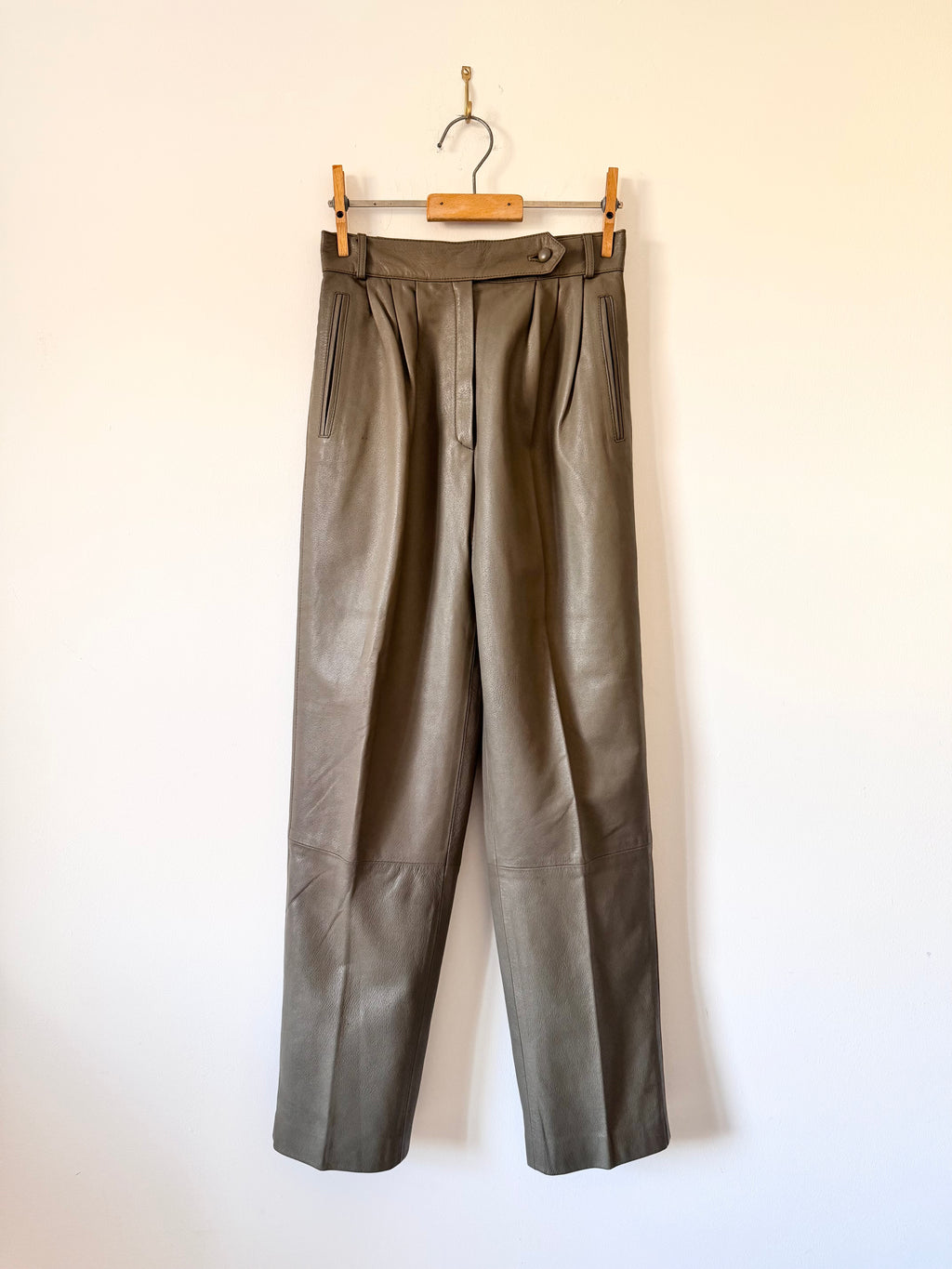 Trussardi Vintage Leather Trousers