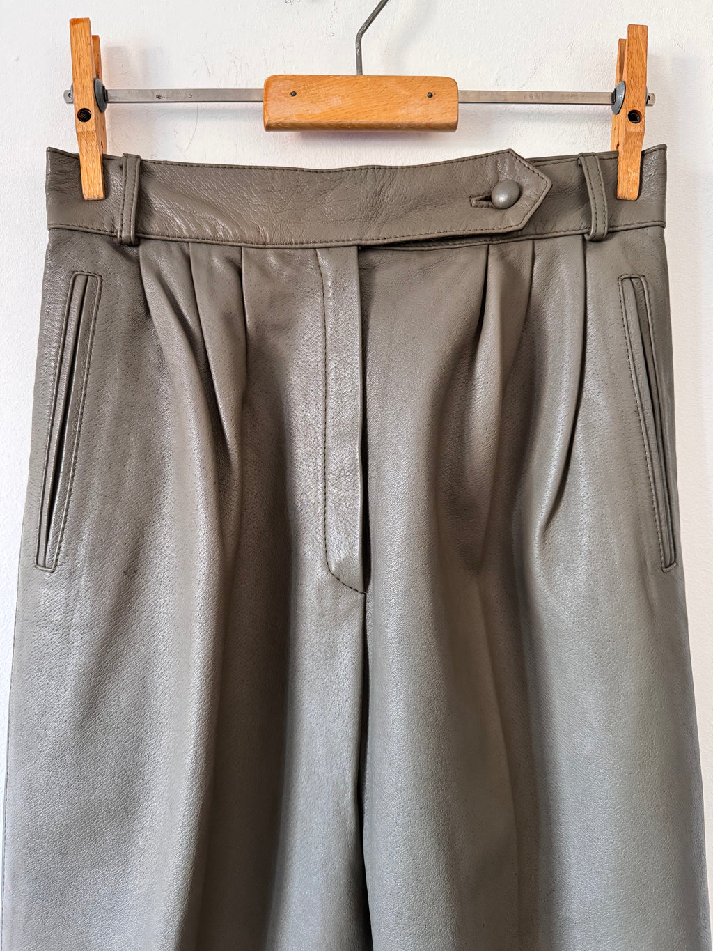 Trussardi Vintage Leather Trousers