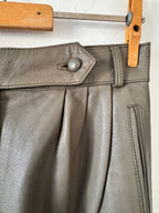 Trussardi Vintage Leather Trousers