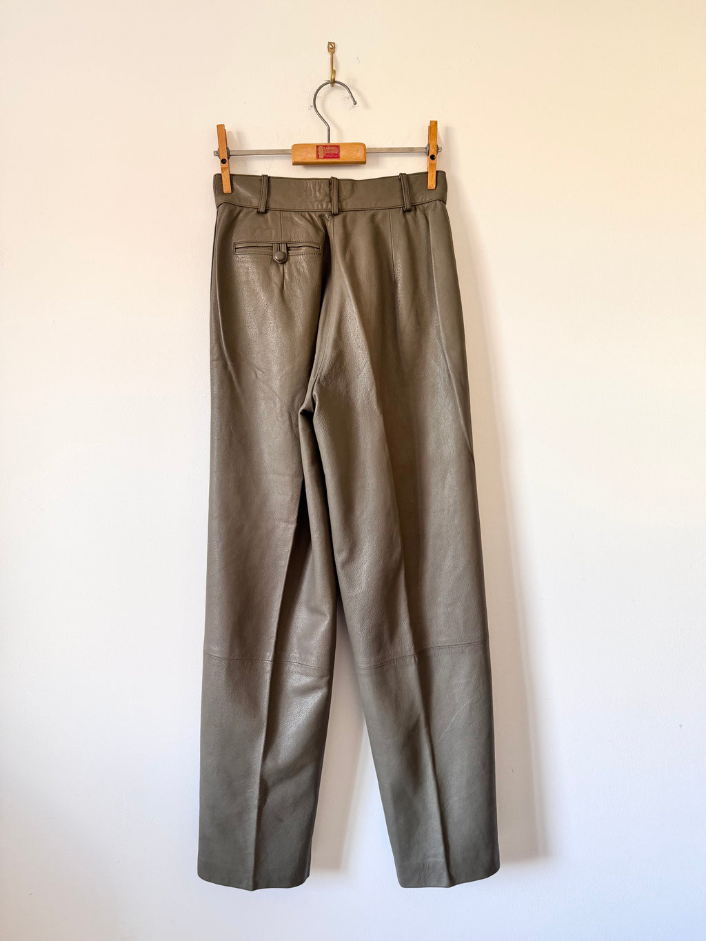 Trussardi Vintage Leather Trousers