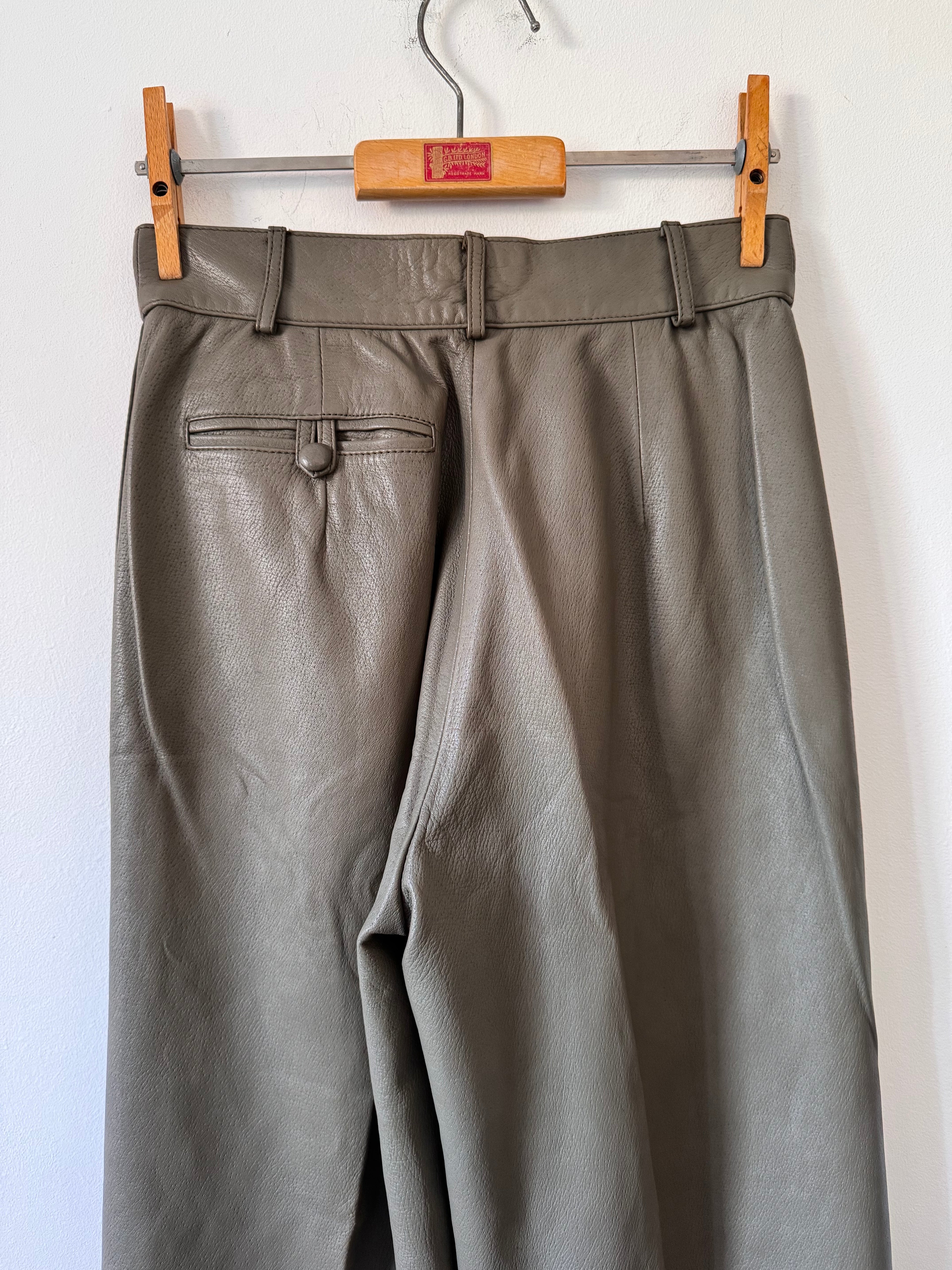 Trussardi Vintage Leather Trousers
