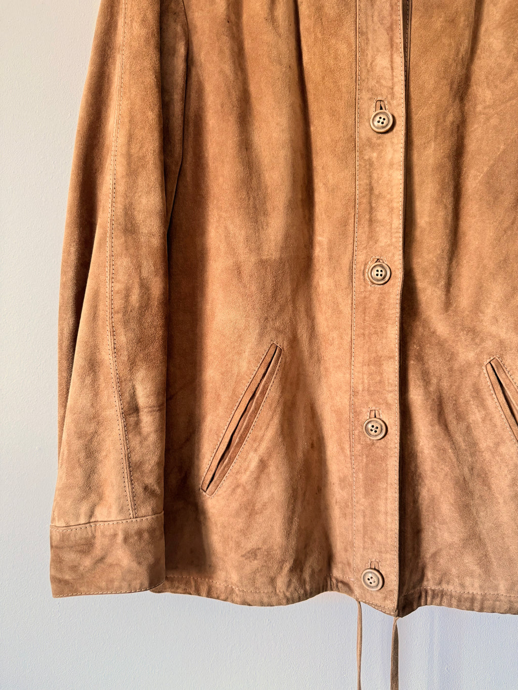 Vintage Suede Shirt Jacket