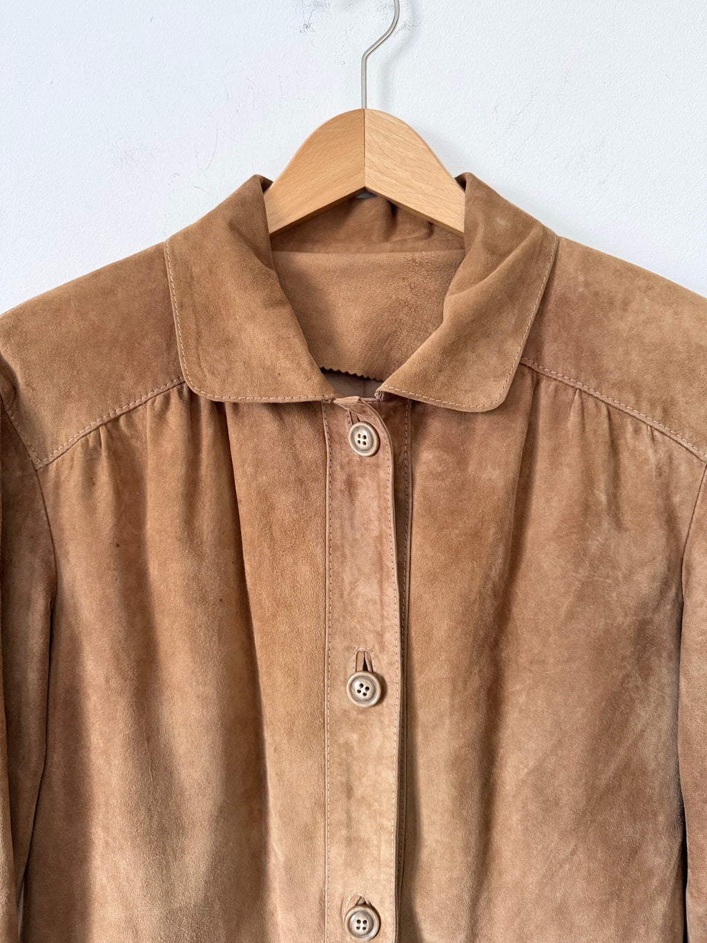 Vintage Suede Shirt Jacket