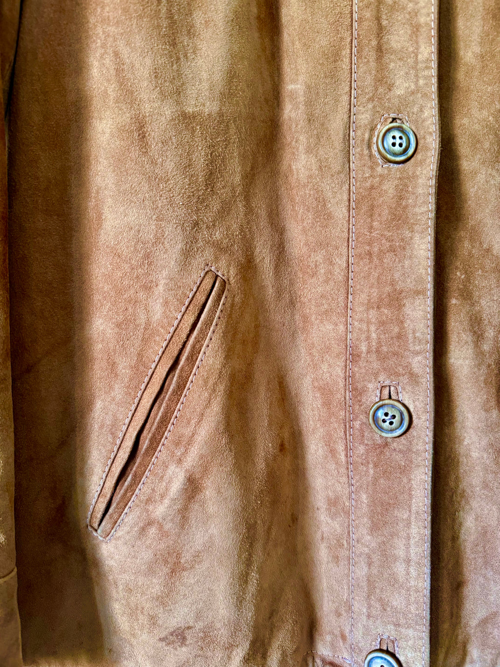 Vintage Suede Shirt Jacket