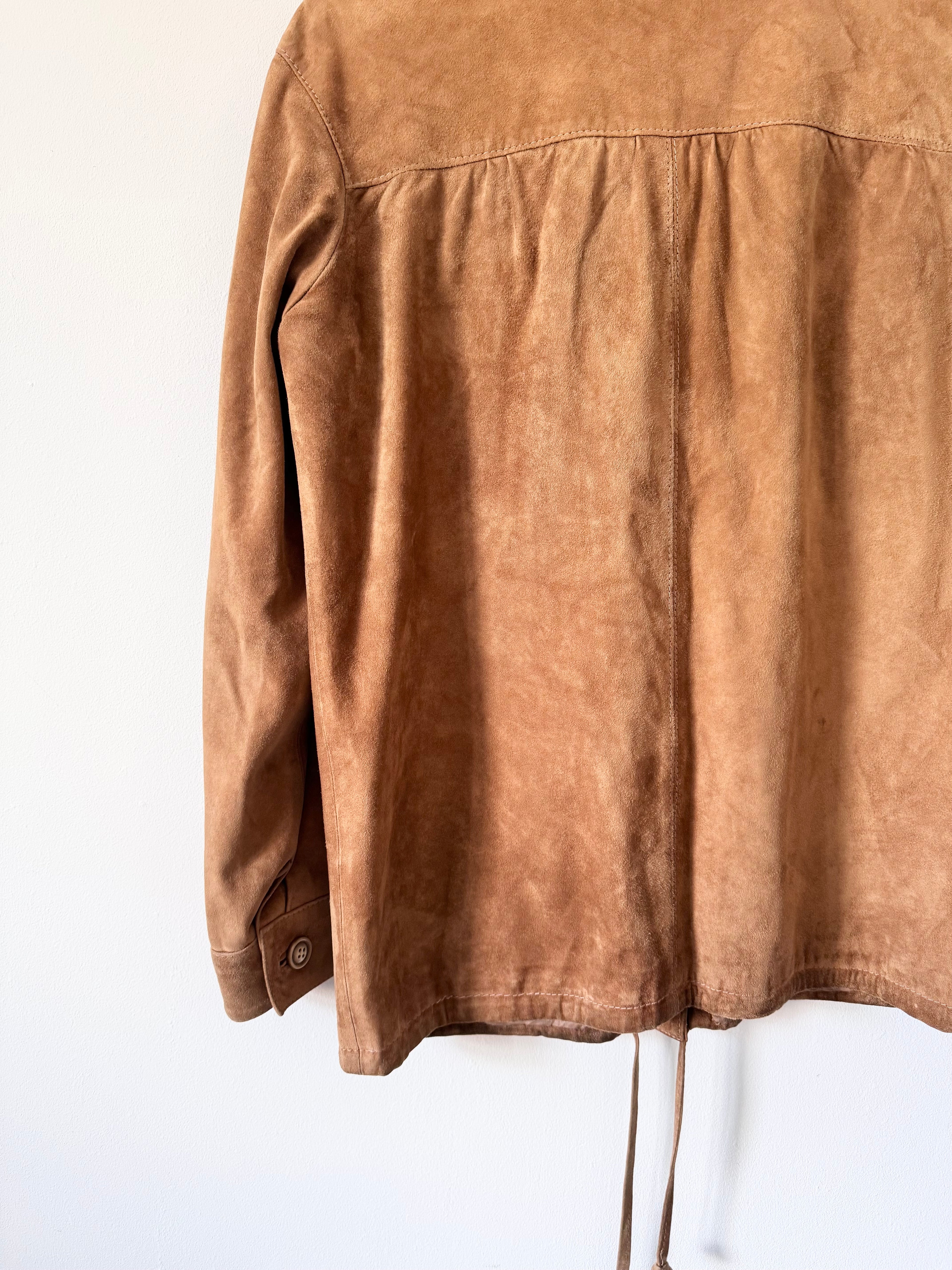 Vintage Suede Shirt Jacket
