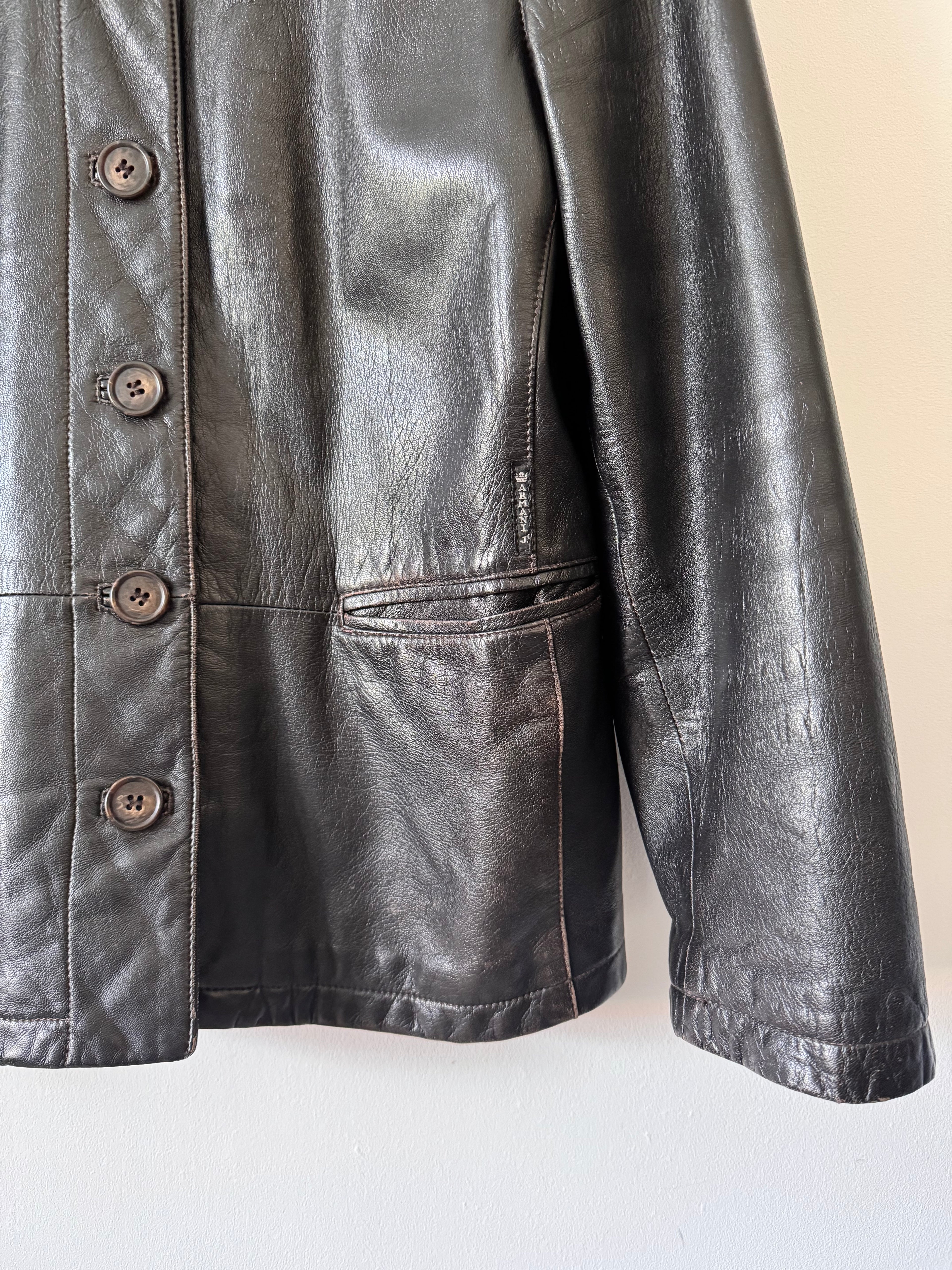 Armani Jeans Vintage Leather Jacket