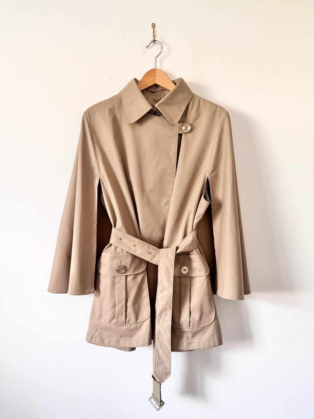 Aquascutum Vintage Short Cape Trench