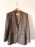 Max Mara Preowned Wool and Cashmere Houndstooth Blazer