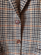 Max Mara Preowned Wool and Cashmere Houndstooth Blazer