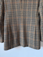 Max Mara Preowned Wool and Cashmere Houndstooth Blazer