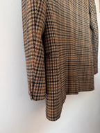 Max Mara Preowned Wool and Cashmere Houndstooth Blazer