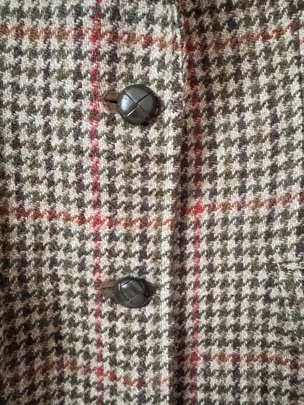DAKS Vintage Checked Tweed Blazer