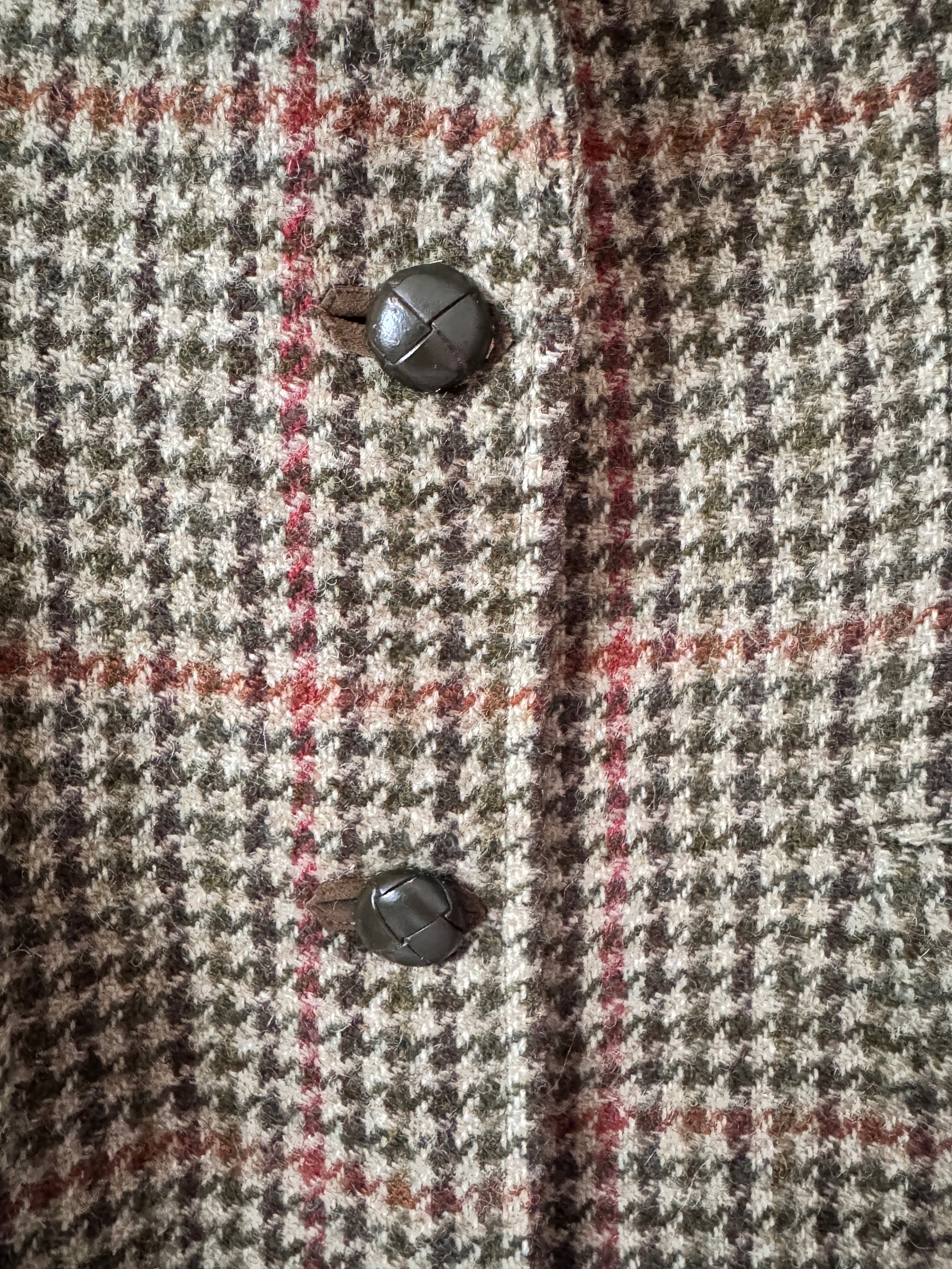 DAKS Vintage Checked Tweed Blazer