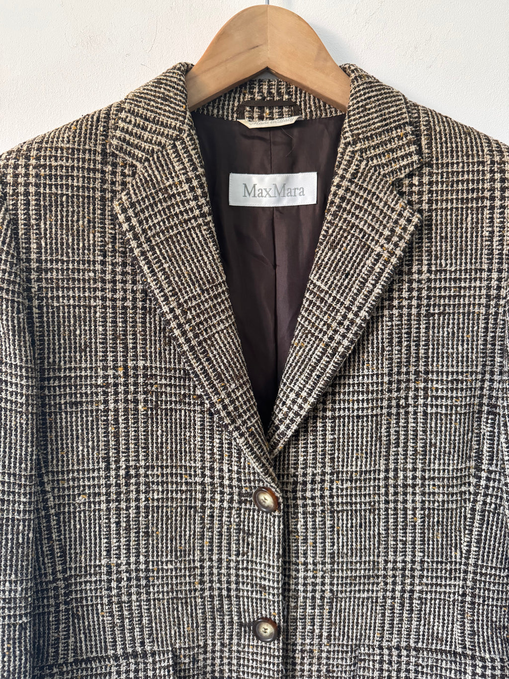 Max Mara Vintage Checked Blazer