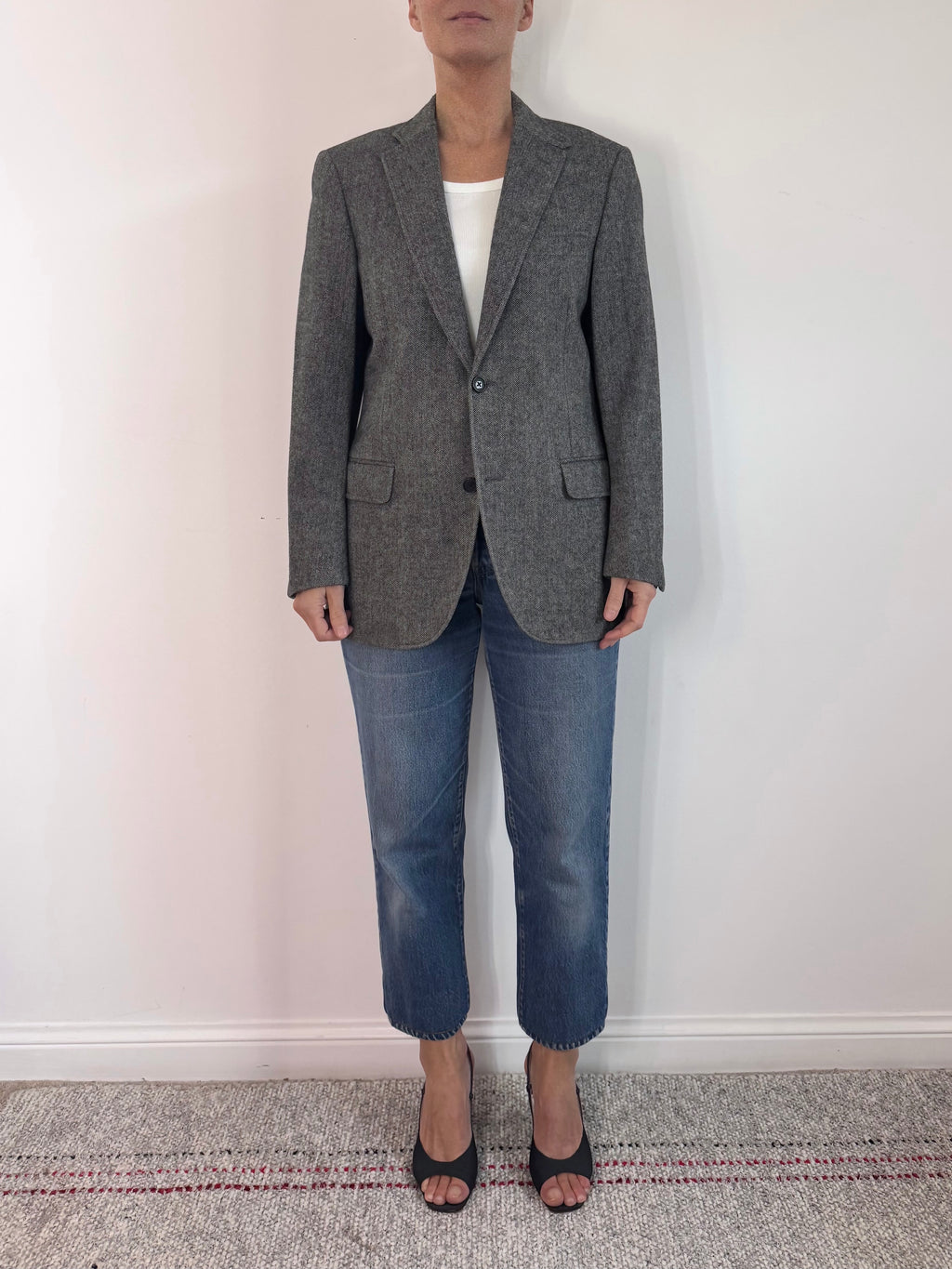DAKS Preowned Wool and Cashmere Blazer