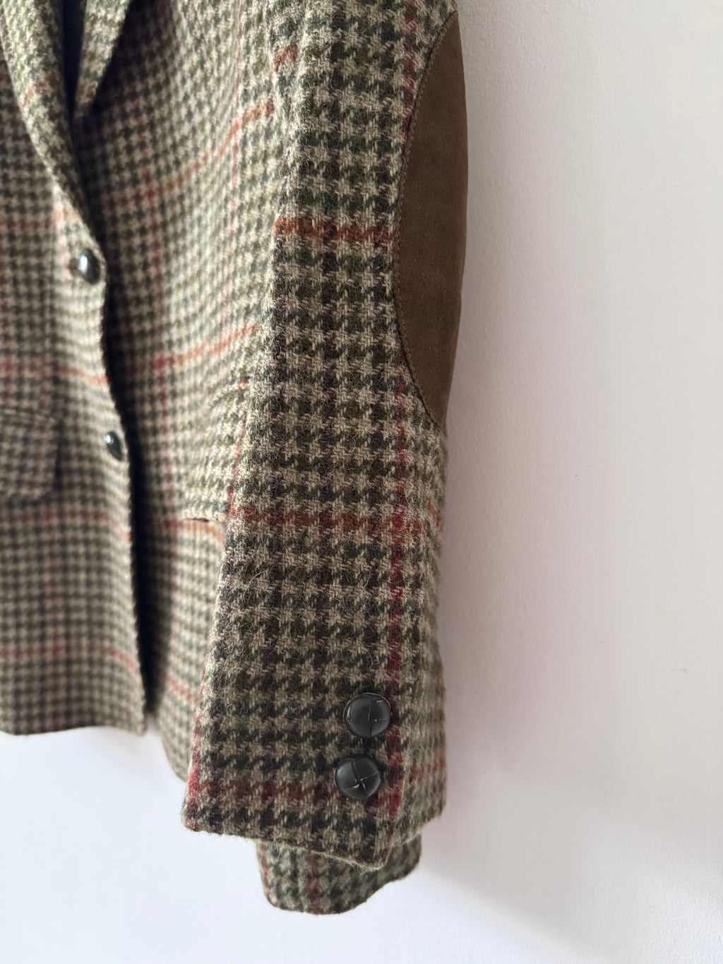 DAKS Vintage Checked Tweed Blazer