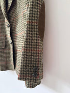 DAKS Vintage Checked Tweed Blazer