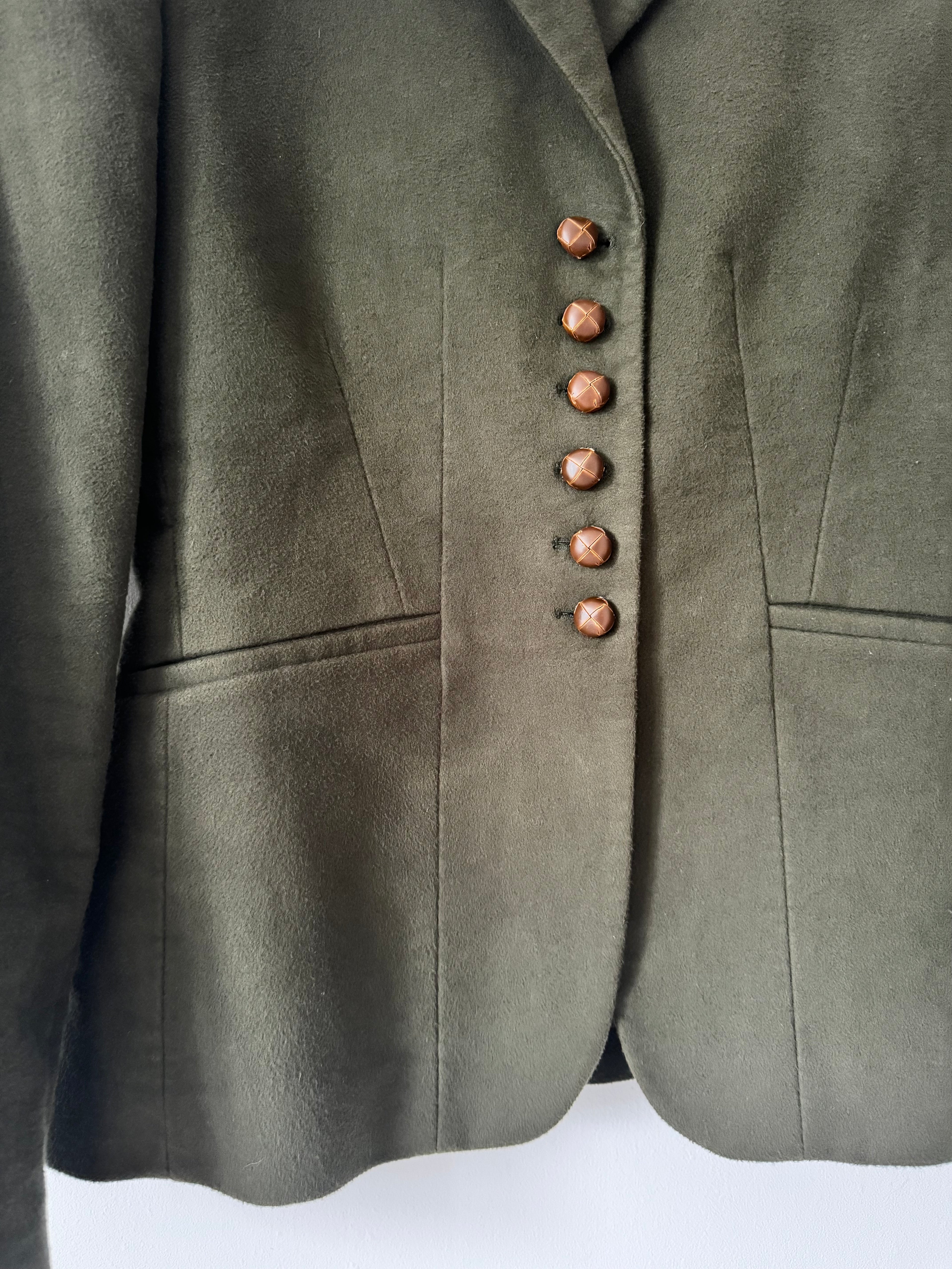 Fitted Moleskin Blazer