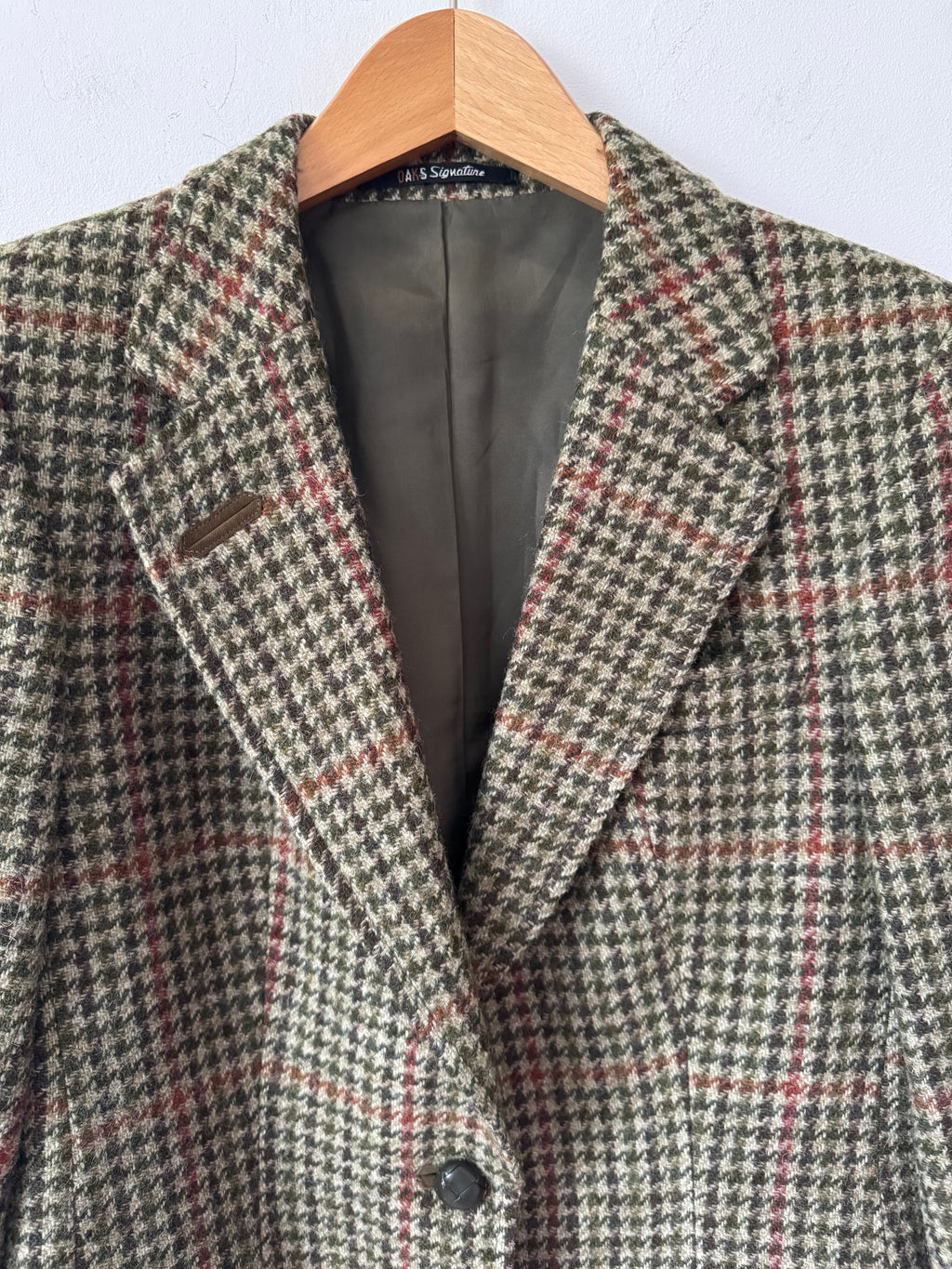 DAKS Vintage Checked Tweed Blazer