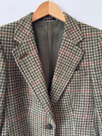 DAKS Vintage Checked Tweed Blazer
