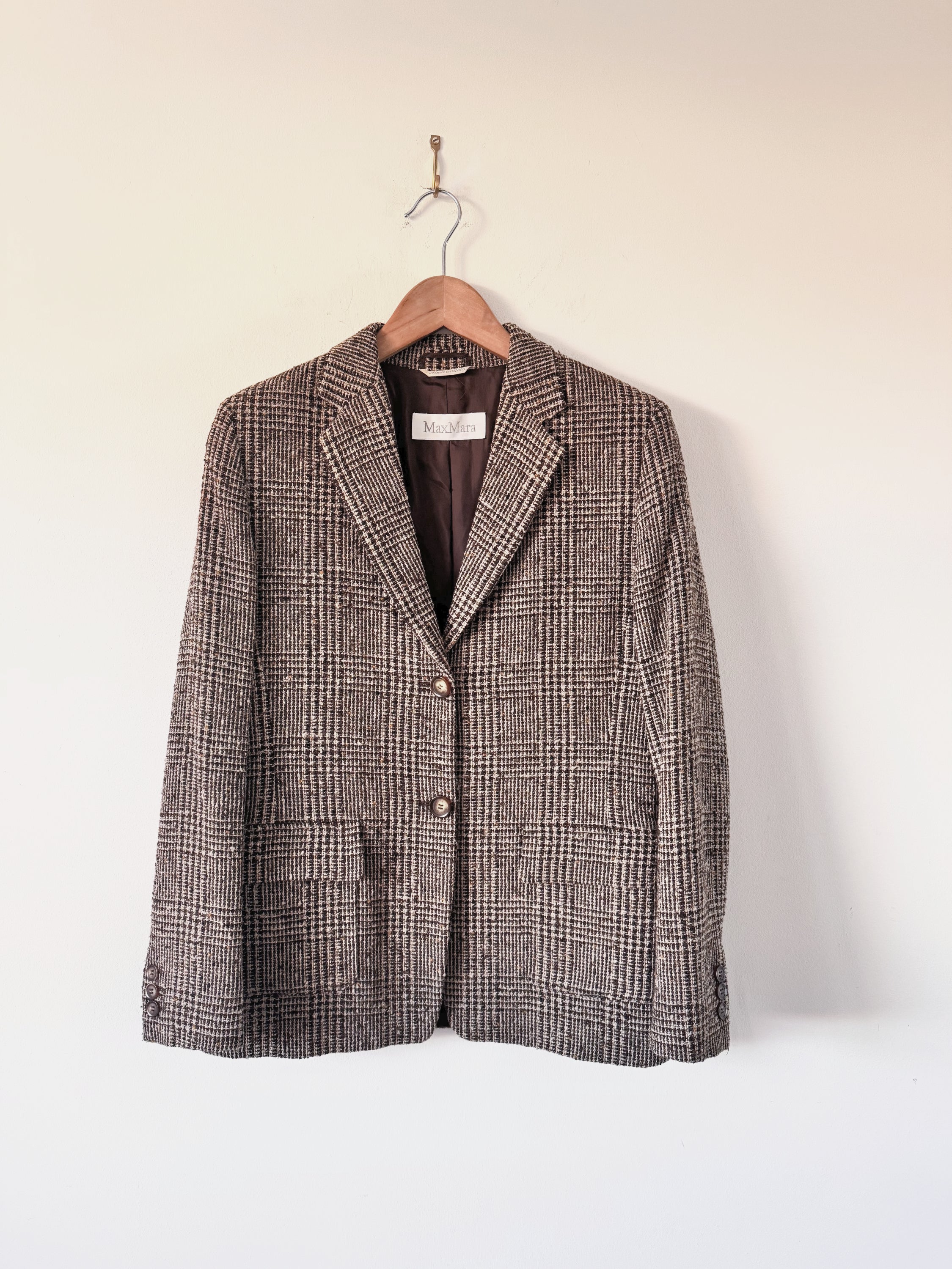 Max Mara Vintage Checked Blazer