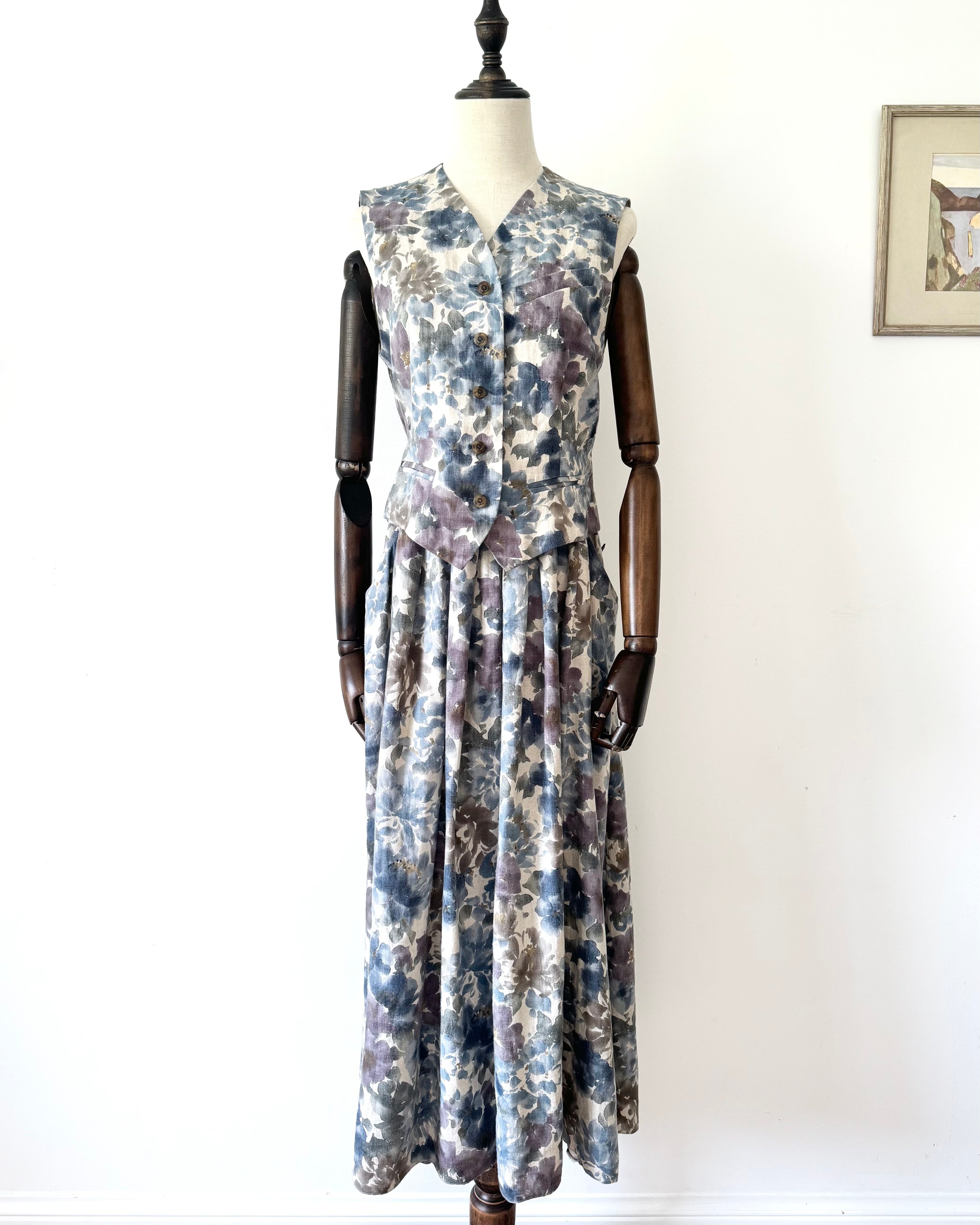 Mulberry Skirt and Waistcoat Vintage set image 0