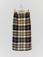 Miu Miu Fall 2018 Preowned Midi Plaid Pencil Skirt image 0