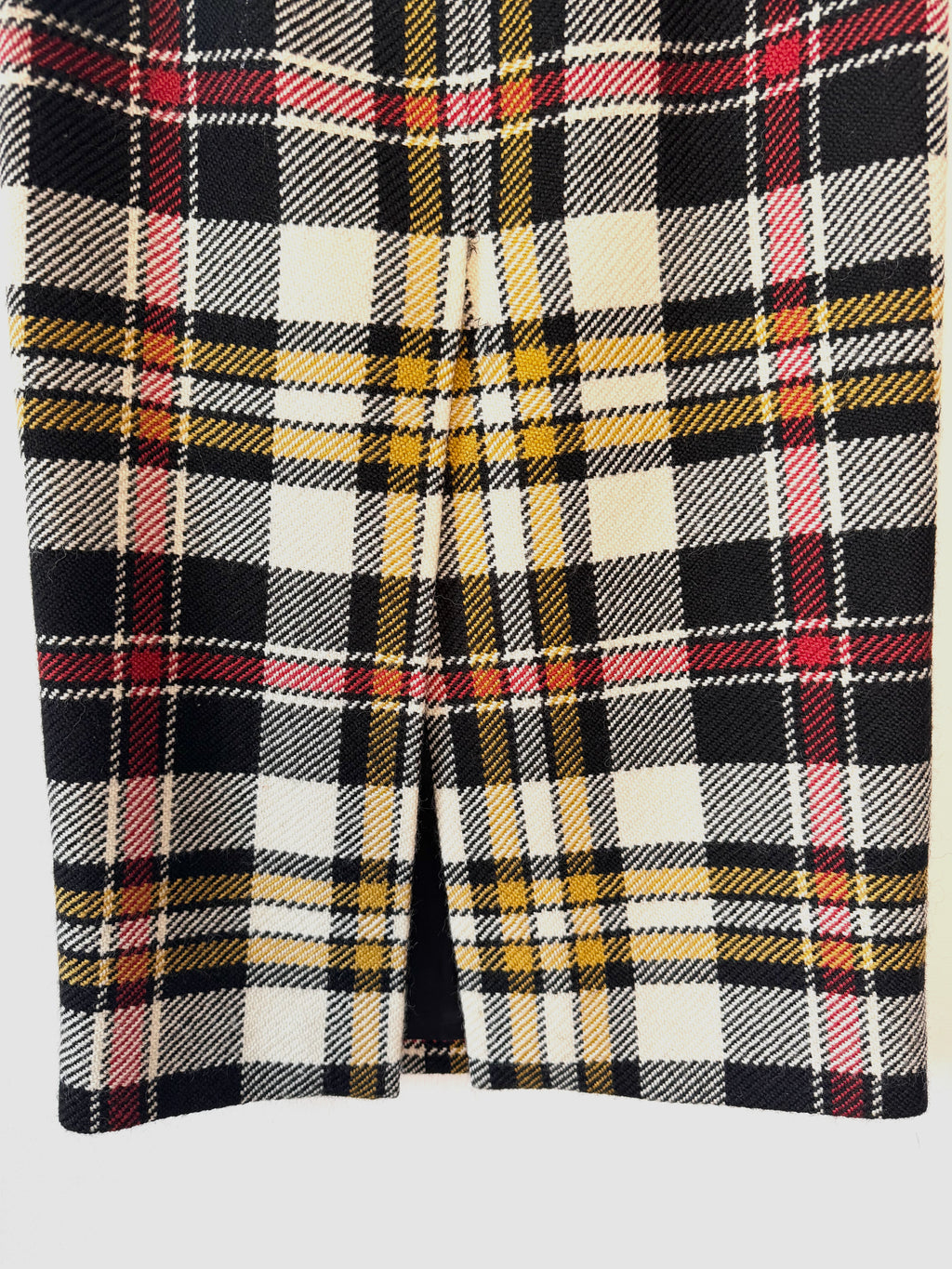 Miu Miu Fall 2018 Preowned Midi Plaid Pencil Skirt image 5