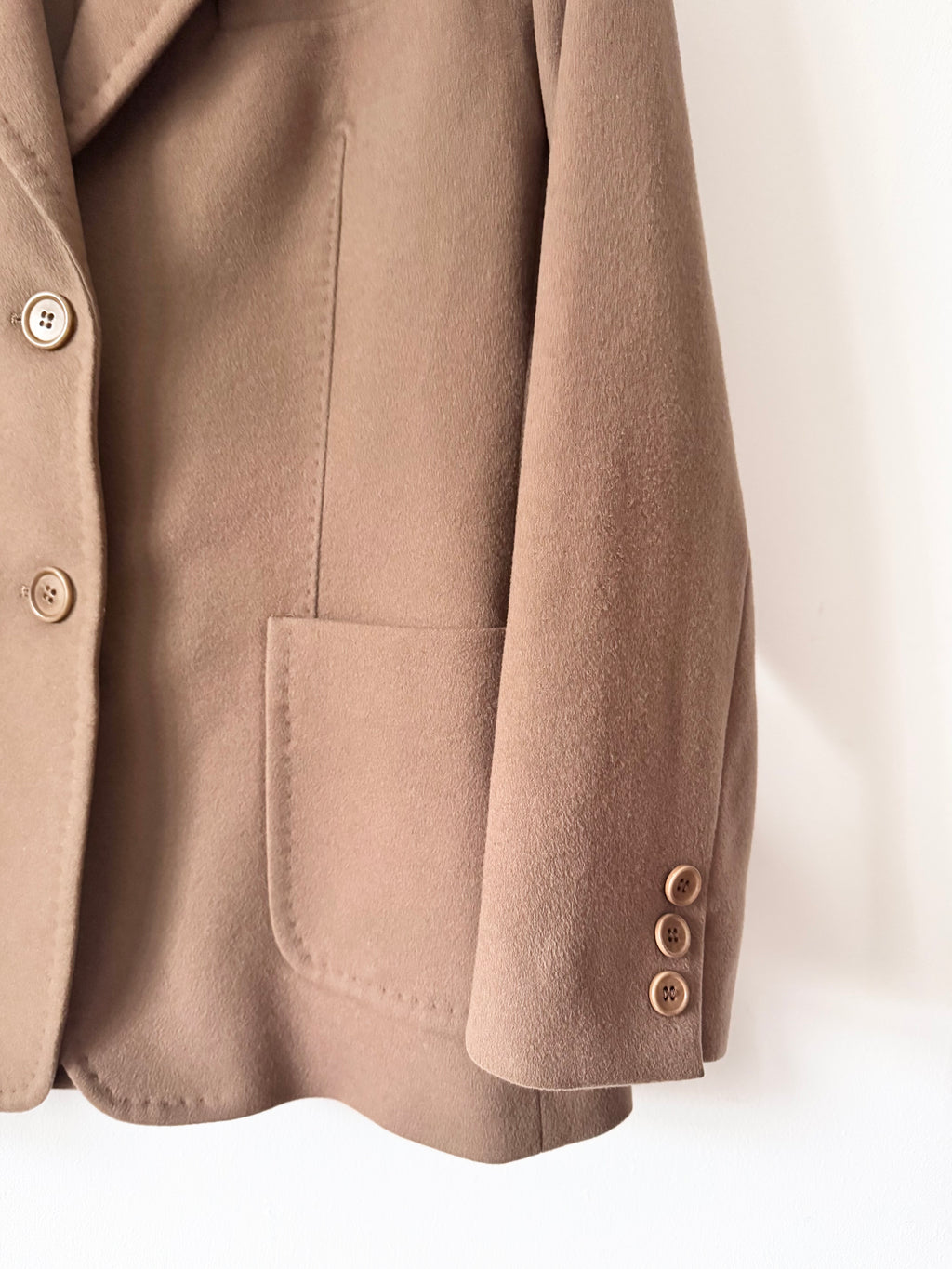 Max Mara Preowned Wool Camel Blazer image 3