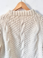 Hand-knitted Vintage Cable Knit Jumper image 7