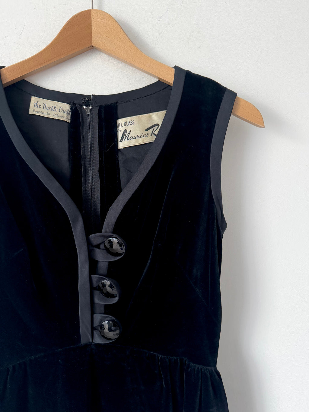 Bill Blass for Maurice Rentner Vintage Silk Velvet Dress image 3