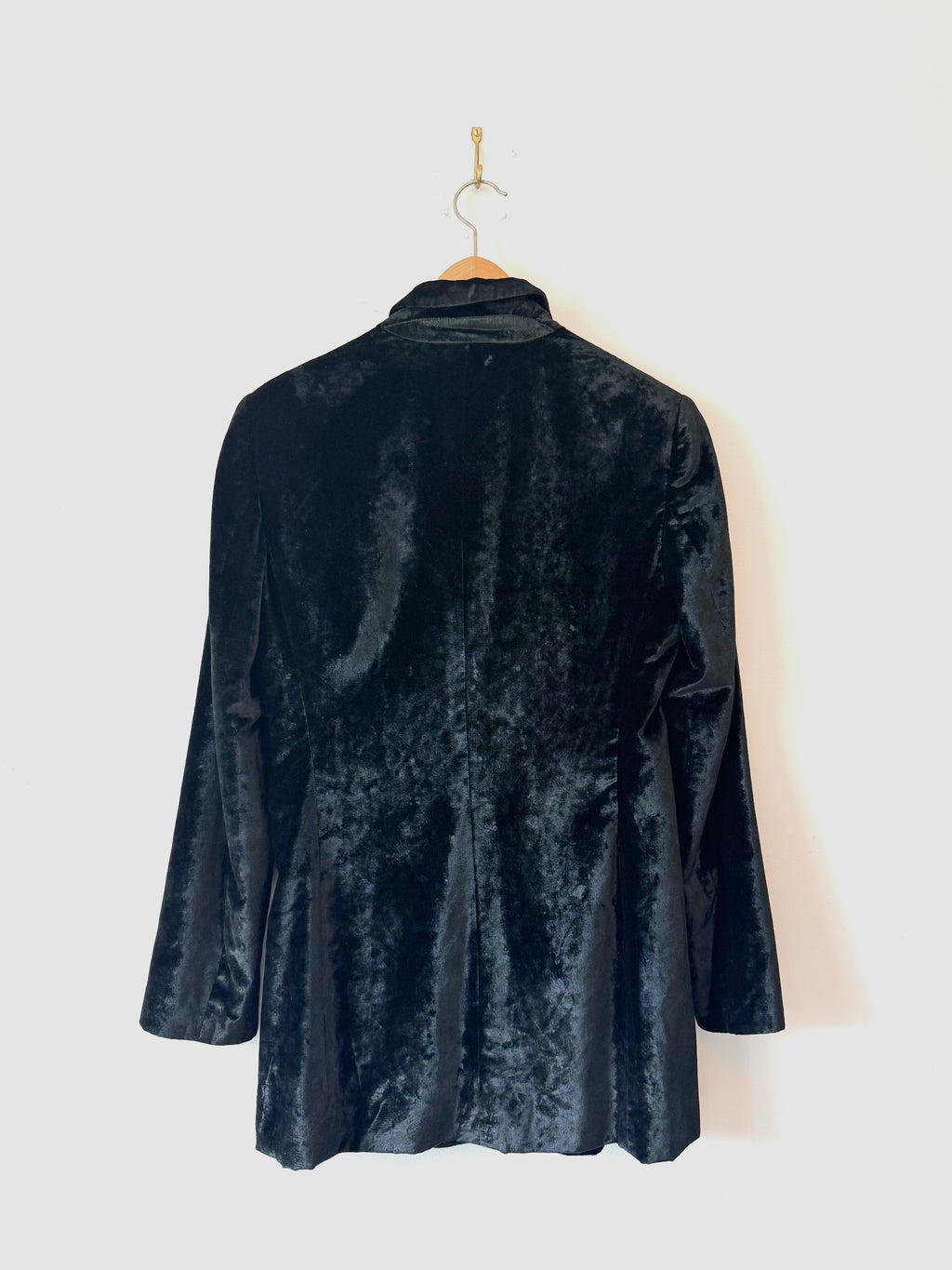 MANI Preowned Longline Crushed Velvet Blazer image 3