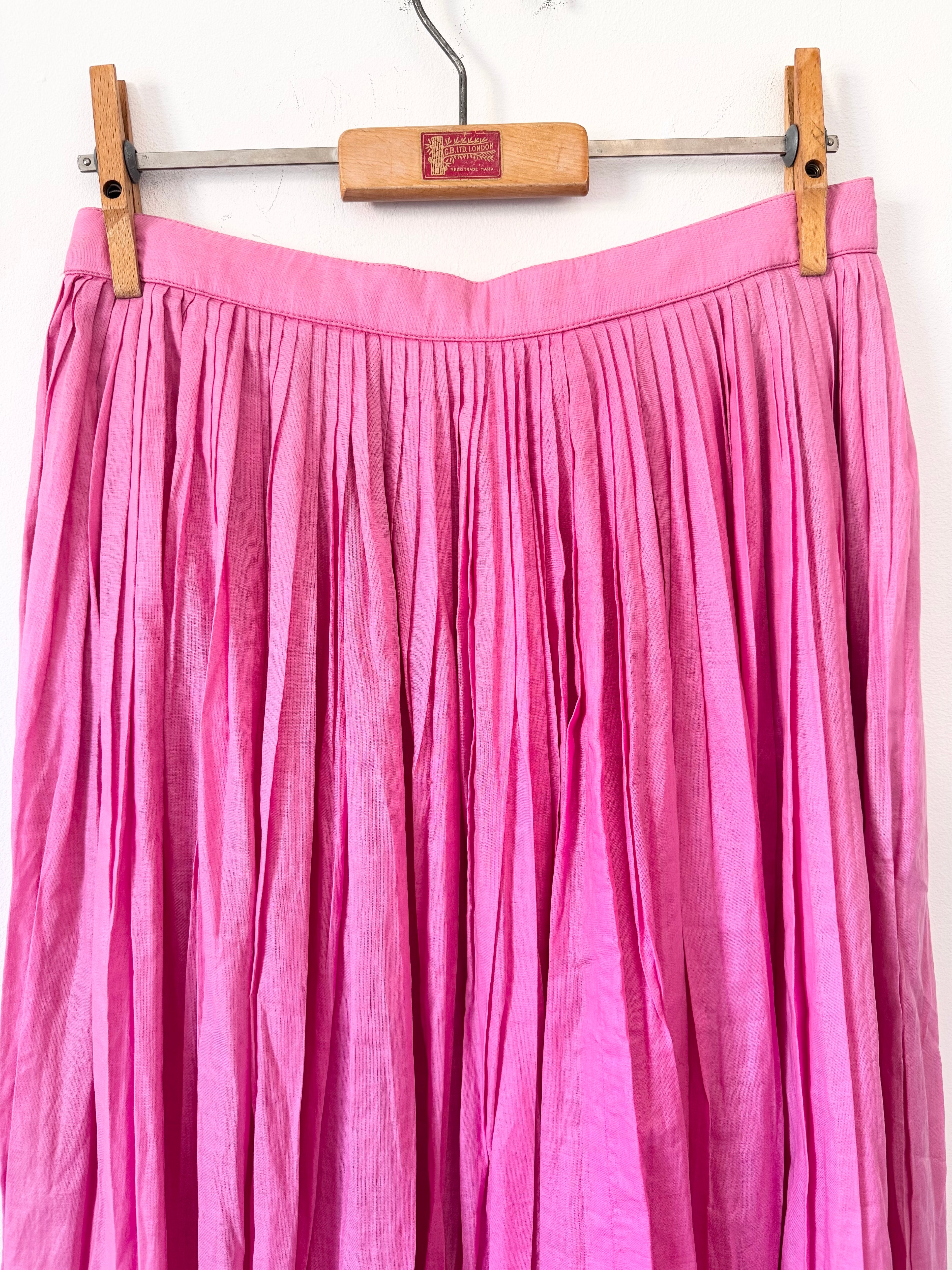 Vintage Italian Pink Cotton Skirt image 6