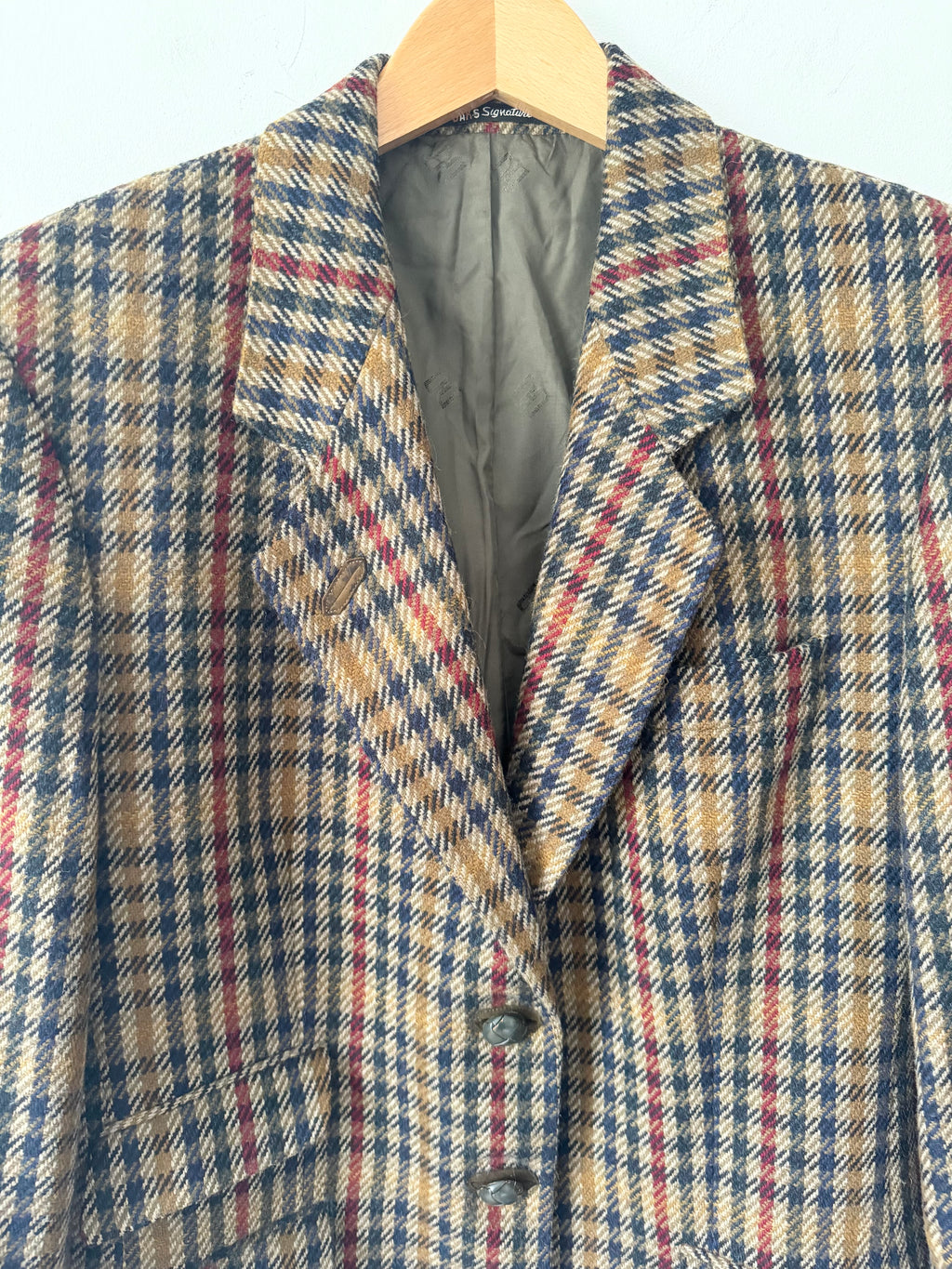 DAKS Vintage Blazer with Leather Buttons image 4