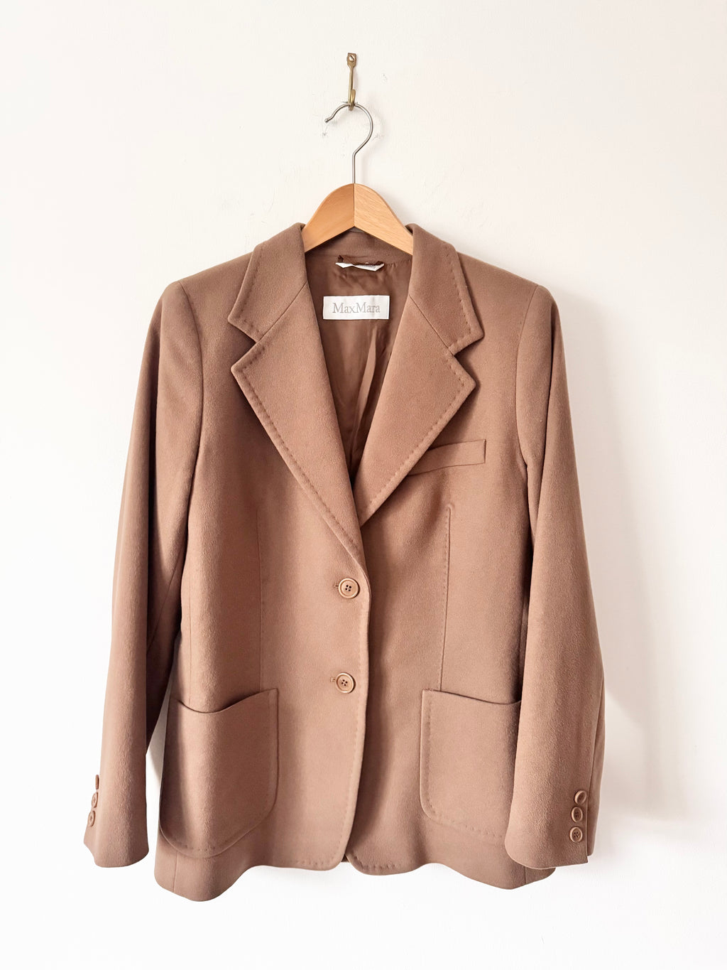Max Mara Preowned Wool Camel Blazer image 1