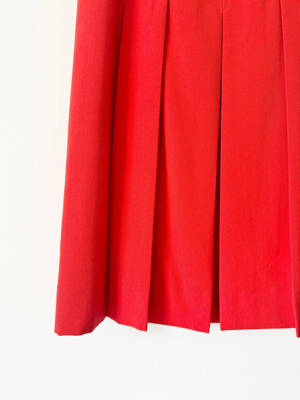Celine Vintage Pleated Horsebit Skirt image 4