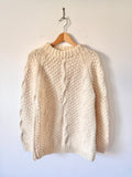 Hand-knitted Vintage Cable Knit Jumper image 0